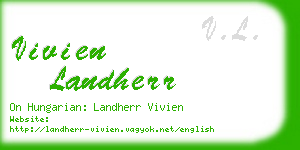 vivien landherr business card